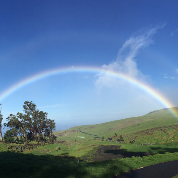 Rainbow over Kohala on the Big Island of Hawaii